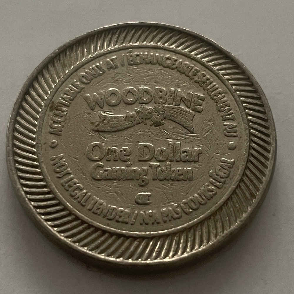 🇨🇦 🏇 Woodbine Racetrack One Dollar Gaming Token 🍀